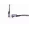 USB-C–USB-C-kaapeli ShiverPeaks BS14-75017, USB 3.2 Gen 2 (10 Gbit/s), 2 m, musta/valkoinen