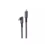 USB-C–USB-C-kaapeli ShiverPeaks BS14-75017, USB 3.2 Gen 2 (10 Gbit/s), 2 m, musta/valkoinen