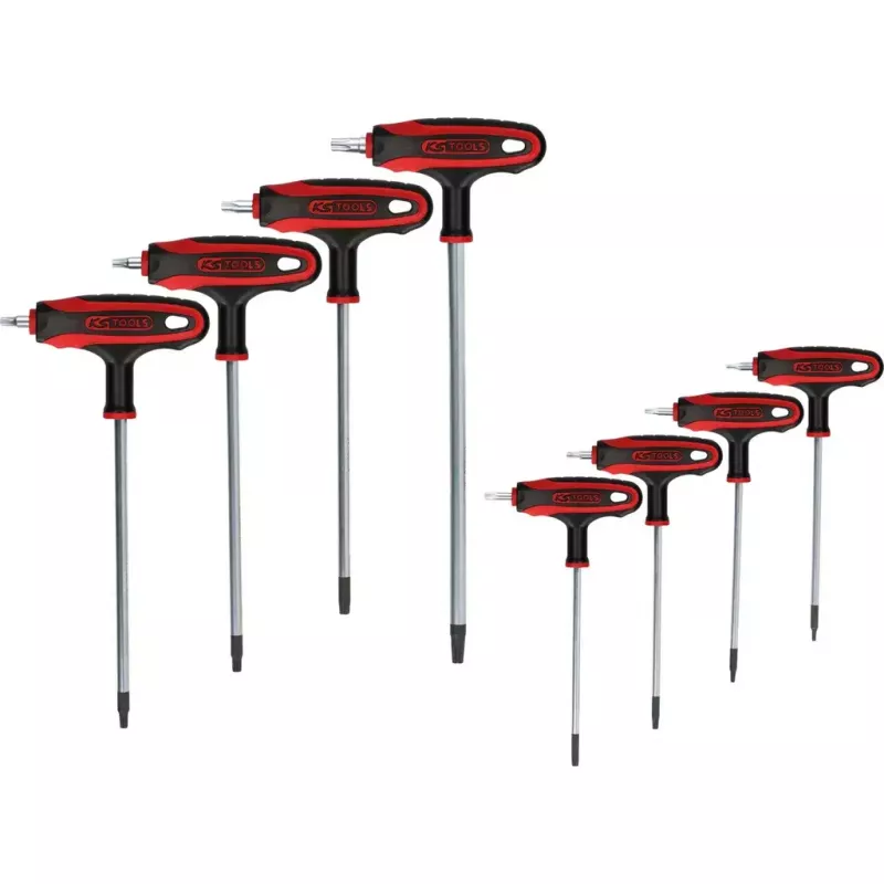 L-Torx-avain KS Tools 151.8165 kromi-vanadiiniteräs 8 kpl