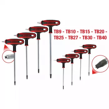L-Torx-avain KS Tools 151.8165 kromi-vanadiiniteräs 8 kpl