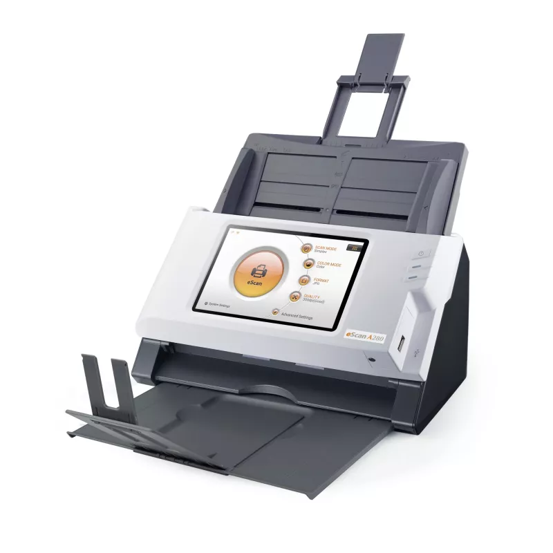 Plustek eScan A280 Essential ADF-skanneri 600 x 600 DPI A4 musta, valkoinen