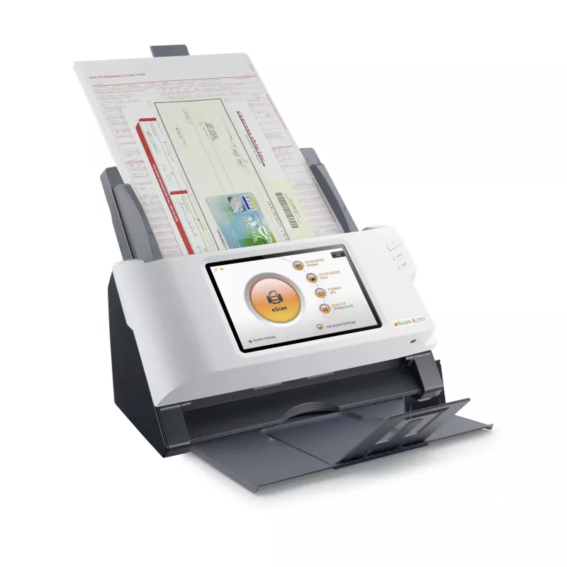 Plustek eScan A280 Essential ADF-skanneri 600 x 600 DPI A4 musta, valkoinen
