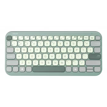 Langaton Bluetooth 75 % ASUS Marshmallow KW100 -näppäimistö — QWERTZ-asettelu, saksimekanismi, vihreä, kotiin