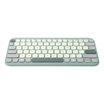 Langaton Bluetooth 75 % ASUS Marshmallow KW100 -näppäimistö — QWERTZ-asettelu, saksimekanismi, vihreä, kotiin