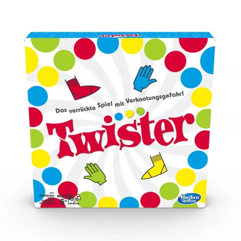 Hasbro Gaming Twister, Twister-peli, 6 v