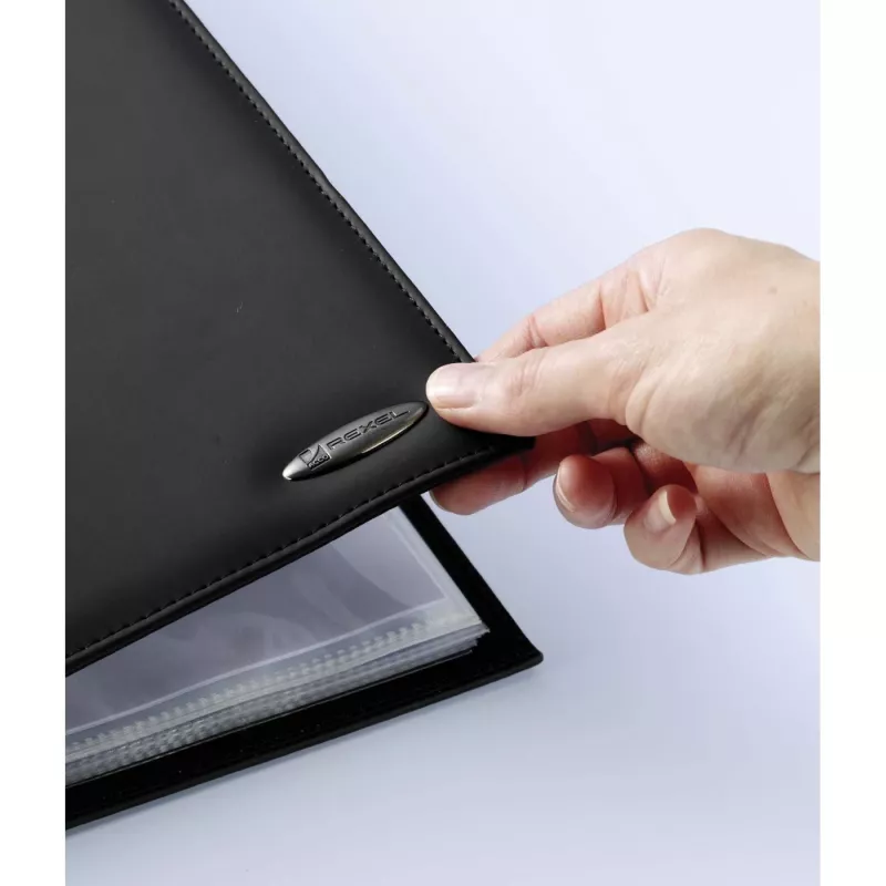 Rexel Soft Touch Smooth A4 näyttökirja 24 taskua musta, musta, 24 taskua, A4, 530 g, 237 mm, 324 mm
