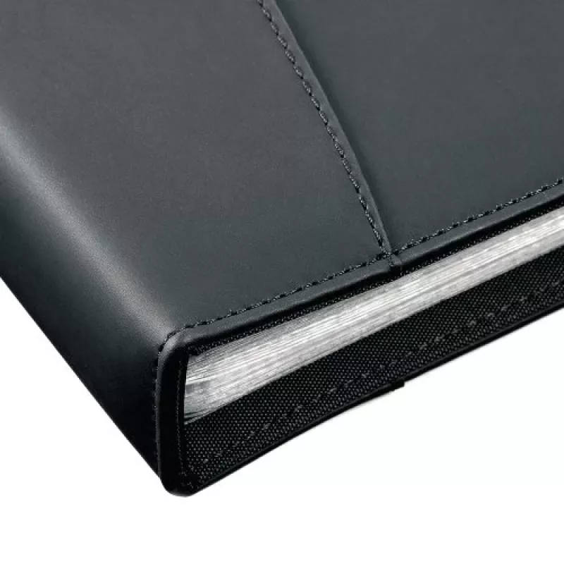 Rexel Soft Touch Smooth A4 näyttökirja 24 taskua musta, musta, 24 taskua, A4, 530 g, 237 mm, 324 mm