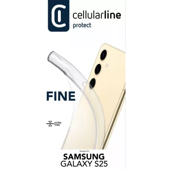 Cellularline Fine - Galaxy S25, kotelo, Samsung, Galaxy S25, 16,1 cm (6,36