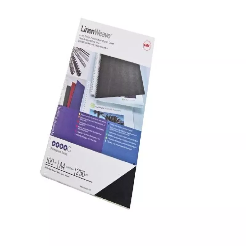 GBC LinenWeave kansiot 250 g/m² A4 punainen (100), A4, punainen, 250 g/m², 100 kpl, Egypti