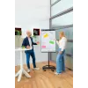 Siirrettävä fläppitaulu pyöreällä jalalla Legamaster SKETCH EASY – teräs, 5 pyörää, 720×600 mm
