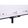 Siirrettävä fläppitaulu pyöreällä jalalla Legamaster SKETCH EASY – teräs, 5 pyörää, 720×600 mm