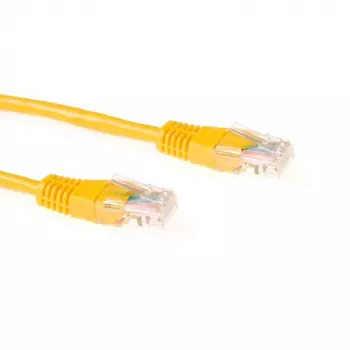 ACT keltainen 5 metriä U/UTP CAT6 patchkaapeli RJ45-liittimillä