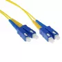 ACT 10 metrin LSZH singlemode 9/125 OS2 kuituverkkokaapeli duplex SC-liittimillä