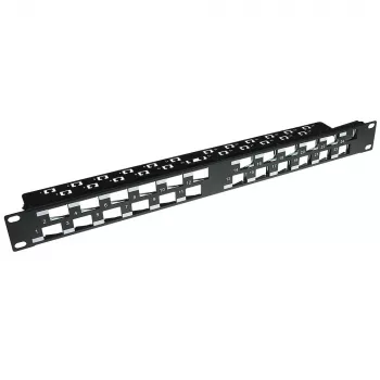 ACT 24-porttinen keystone jack 45 asteen patch-paneeli ilman liitäntöjä