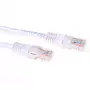 ACT valkoinen 5 metrin U/UTP CAT6 verkkokaapeli RJ45-liittimillä