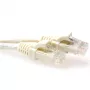 ACT norsunluu 0,25 m U/UTP CAT6 verkkokaapeli, lukitussuoja, RJ45-liittimillä