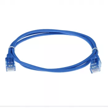 ACT sininen 7 metrin LSZH U/UTP CAT6 Datacenter Slimline -patchkaapeli RJ45-liittimillä