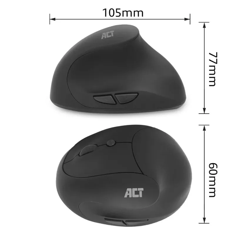 ACT langaton ergonominen hiiri 1600 DPI RF langaton