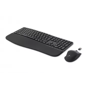 HP 680 Comfort Dual-Mode näppäimistö-hiiri-sarja, täysikokoinen (100 %), langaton, RF Wireless + Bluetooth, QWERTY, musta, hiiri mukana