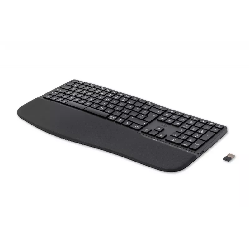 HP 680 Comfort Dual-Mode -näppäimistö, täysikokoinen (100 %), langaton, RF Wireless + Bluetooth, QWERTY, musta