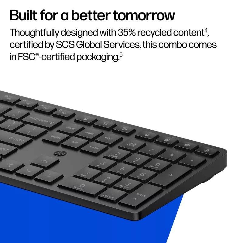 HP 490C Multi-Device Dual-Mode -näppäimistö- ja hiiriyhdistelmä, QWERTY