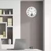 Unilux 100340853 seinä-/pöytäkello — kvartsi, pyöreä metallinen hopea, Ø 31 cm, paristo AA/AAA
