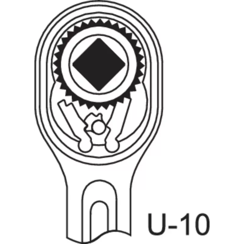 GEDORE 6142700 Alumiininen suunnanvaihtovitkain 1/2"
