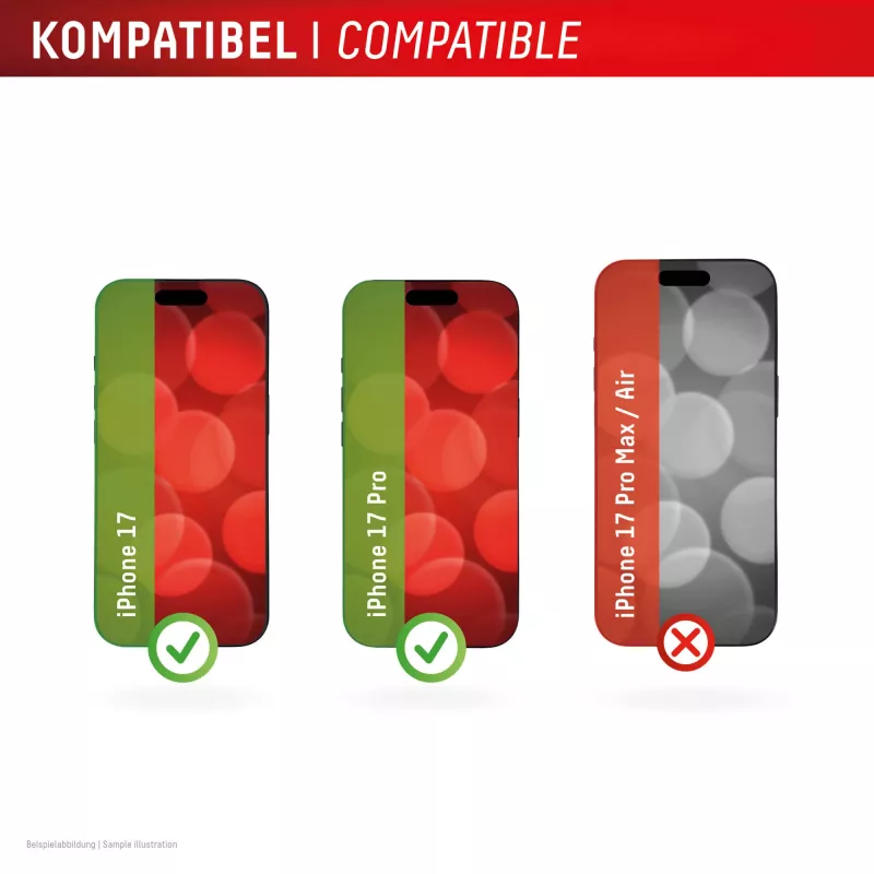 DISPLEX Smart Glass (9H) Apple iPhone 17/17 Pro, asennustarra, särkymätön