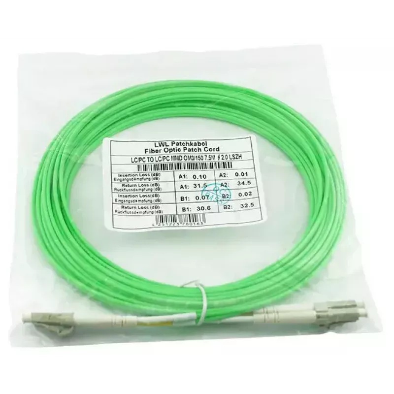 Kuitukaapeli BlueOptics SFP3131GU15MK LC OM5 15 m vihreä