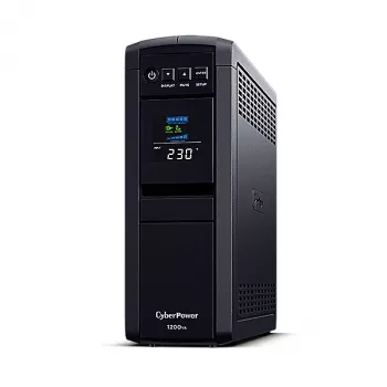 CyberPower CP1200EIPFCLCD keskeytymätön virransyöttö (UPS) Line-Interactive 1,2 kVA 720 W 6 AC-lähtöä