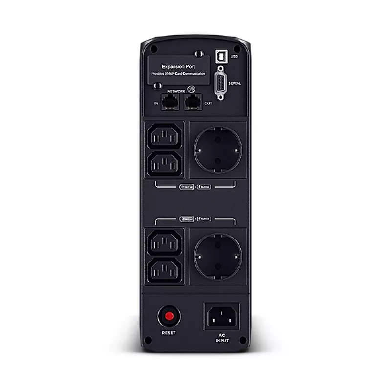 CyberPower CP1200EIPFCLCD keskeytymätön virransyöttö (UPS) Line-Interactive 1,2 kVA 720 W 6 AC-lähtöä