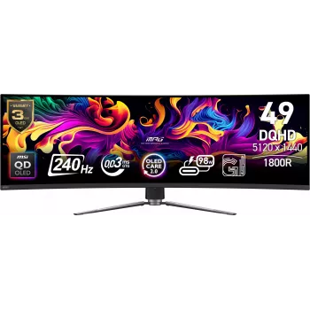 MSI MPG 491CQPX QD-OLED -tietokonenäyttö 124,5 cm (49
