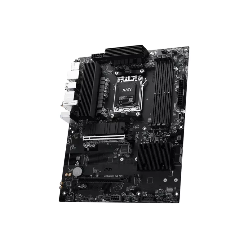 Emolevy MSI PRO B850-S EVO WIFI – AMD B850 -piirisarja, kanta AM5, ATX, DDR5, Wi‑Fi 7, 2,5GbE