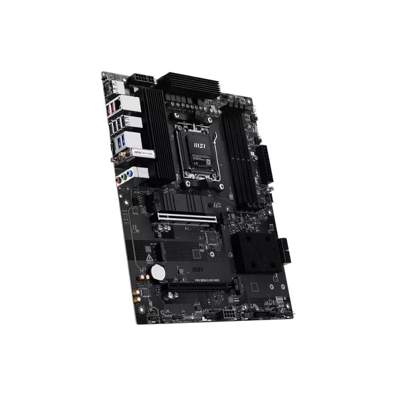 Emolevy MSI PRO B850-S EVO WIFI – AMD B850 -piirisarja, kanta AM5, ATX, DDR5, Wi‑Fi 7, 2,5GbE