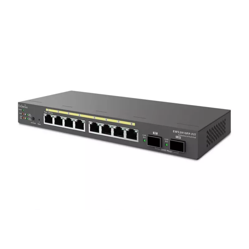 Hallittava kytkin EnGenius FitSwitch 8 Full PoE 8 porttia Gigabit Ethernet