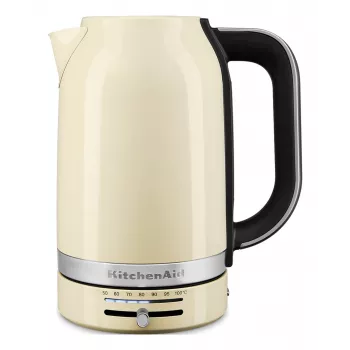 KitchenAid 5KEK1701EAC vedenkeitin 1,7 L 2400 W musta, kerma, ruostumaton teräs