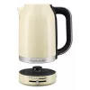 KitchenAid 5KEK1701EAC vedenkeitin 1,7 L 2400 W musta, kerma, ruostumaton teräs