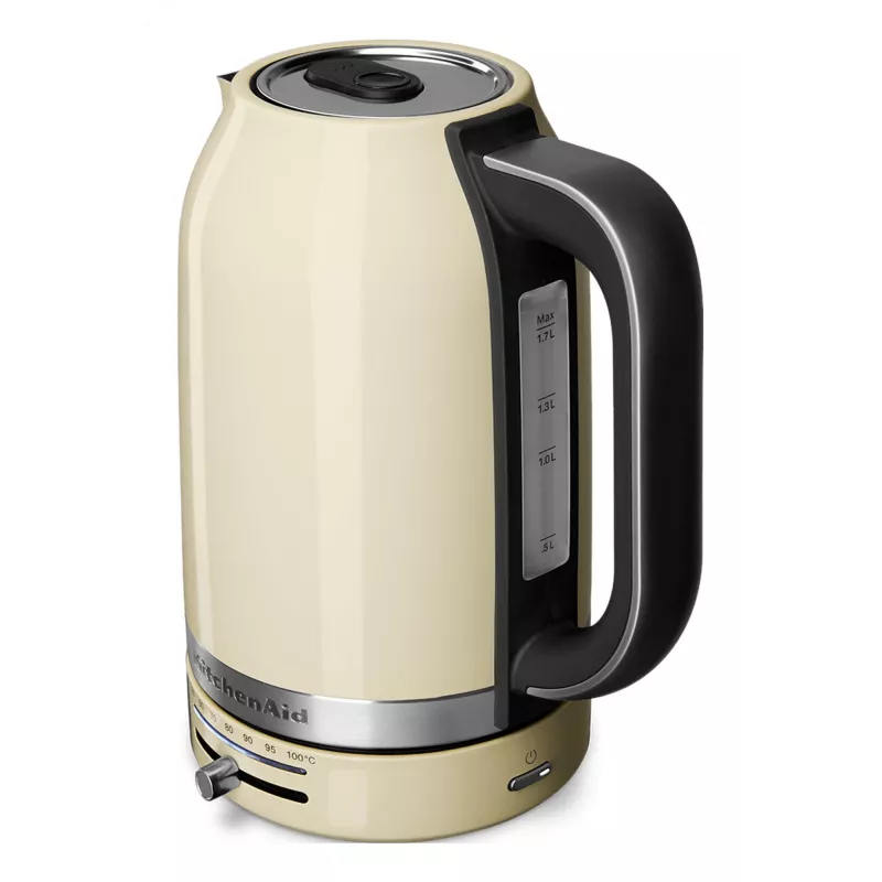 KitchenAid 5KEK1701EAC vedenkeitin 1,7 L 2400 W musta, kerma, ruostumaton teräs