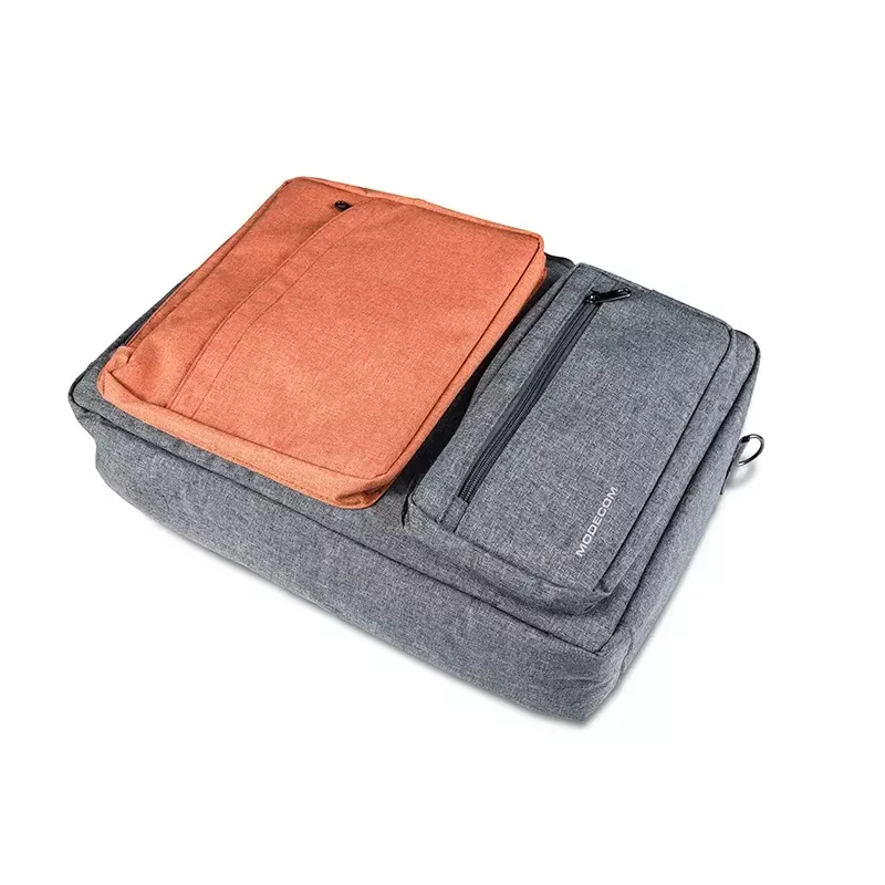 MODECOM RENO -messengerlaukku 15,6 tuuman (39,6 cm) kannettaville, nylon, harmaa/oranssi