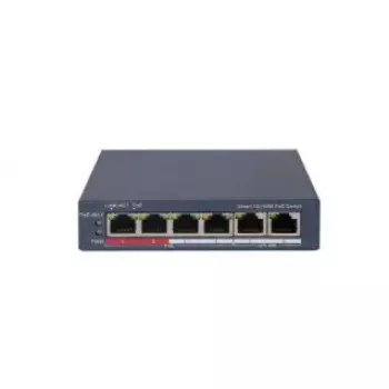 Hallittava kytkin Hikvision DS-3E1106P-EI 4 porttia Fast Ethernet PoE