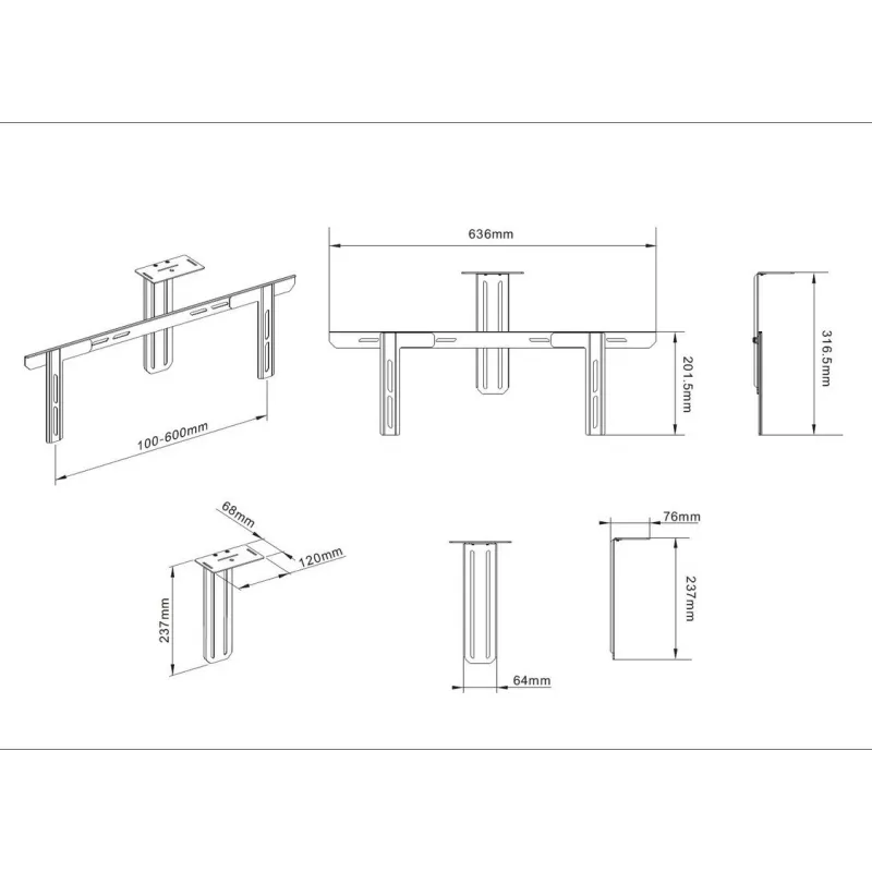 Teline Multibrackets M Universal Camera Holder 55