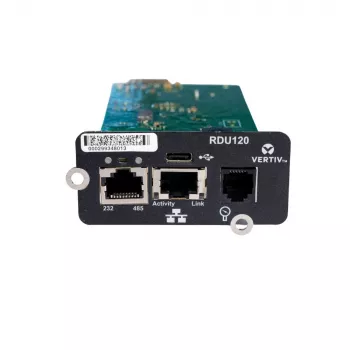 Vertiv Liebert IntelliSlot RDU120 - verkkokortti, etävalvontasovitin, RS-485, USB-liitäntä, UL2900-1-kyberturvallisuussertifioitu, 1 Gb Ethernet (RDU120)