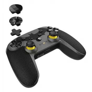 TRUST 25789 -peliohjain – musta Bluetooth-/USB-ohjain Androidille, Nintendo Switchille, PC:lle, iOS:lle, 8 m kantama, 3 m kaapeli