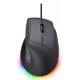 TRUST GXT 145 Rexxa -pelihiiri, oikeakätisille, USB Type-A, 12 800 DPI, johdollinen, RGB-rulla, musta