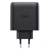 TRUST Maxo 65W AC-pikalaturi sisäkäyttöön, 3× USB-C, max. 20V, 2 m kaapeli, musta