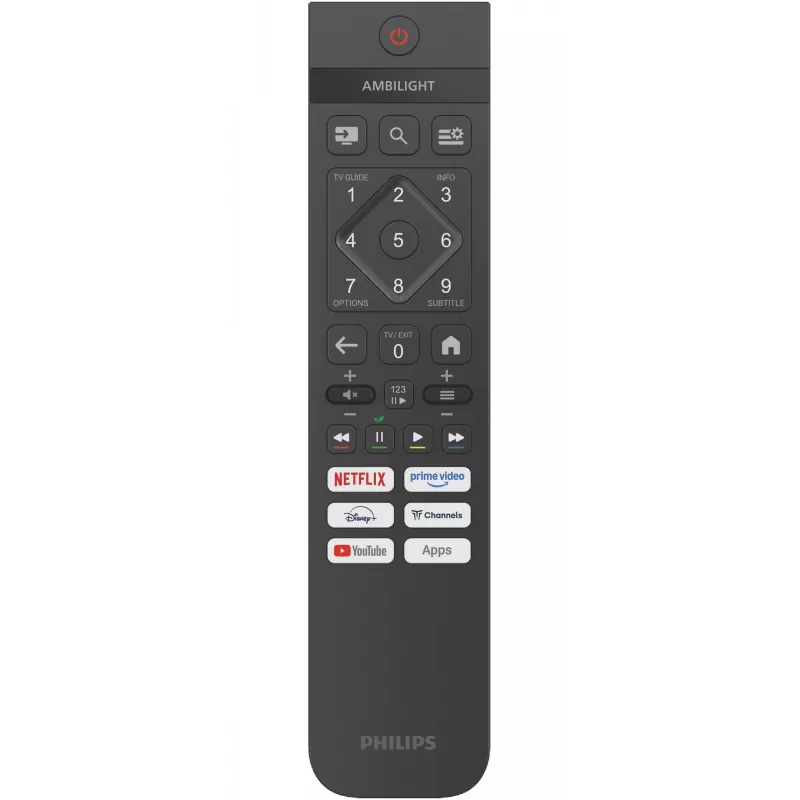 Philips Ambilight 43PUS8400/12 -televisio, 43 tuumaa (109,2 cm), QLED 4K Ultra HD -älytelevisio, Wi-Fi, musta