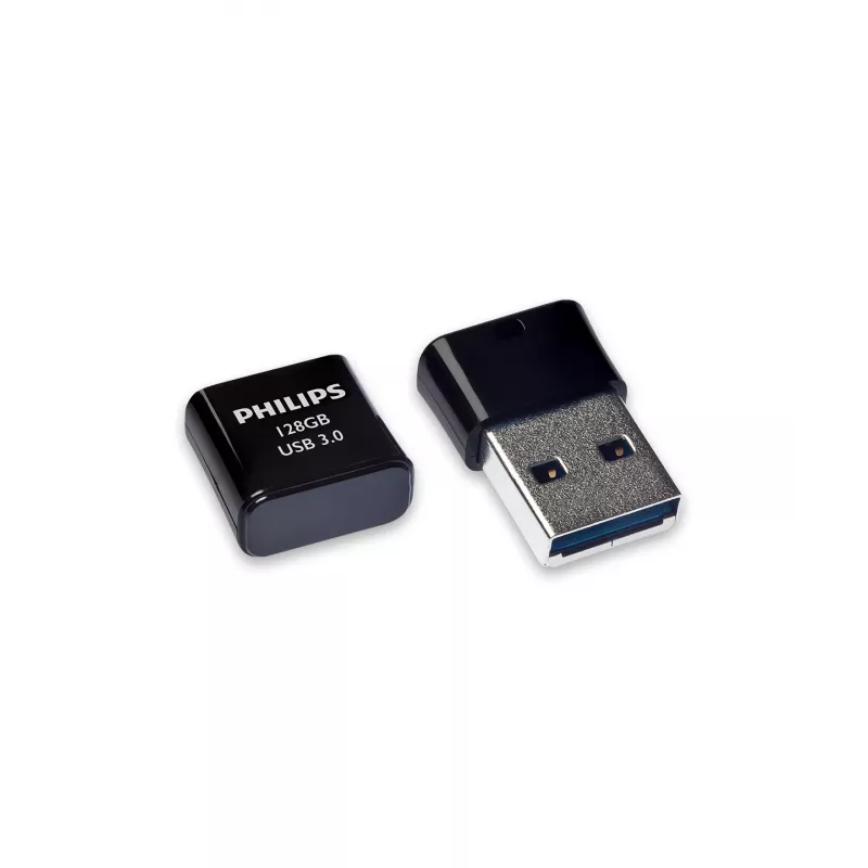 Philips Pico -USB-muistitikku, 128 GB, USB Type-A 3.2 Gen 1 (3.1 Gen 1), musta