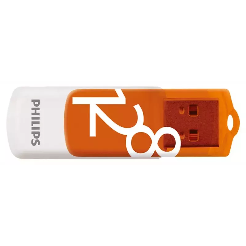 Philips FM12FD05B -USB-muistitikku, 128 GB, USB Type-A 2.0, oranssi, valkoinen