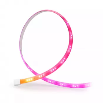 Philips Hue Flux valonauha -jatko 5 m, älykäs valolista, Bluetooth/Zigbee, valkoinen, silikoni, monivärinen, 48 W