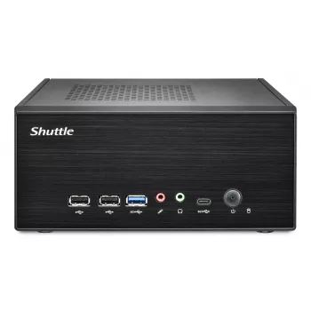 Shuttle XPC ohut barebone XB860G2 - S1851, Intel H860, 1xDP, 2xHDMI, 2 PCIe-paikkaa (1x 16X & 1x X1), 2x Intel LAN (1G + 2,5G), 8x USB, 3x M.2, 24/7 jatkuva käyttö